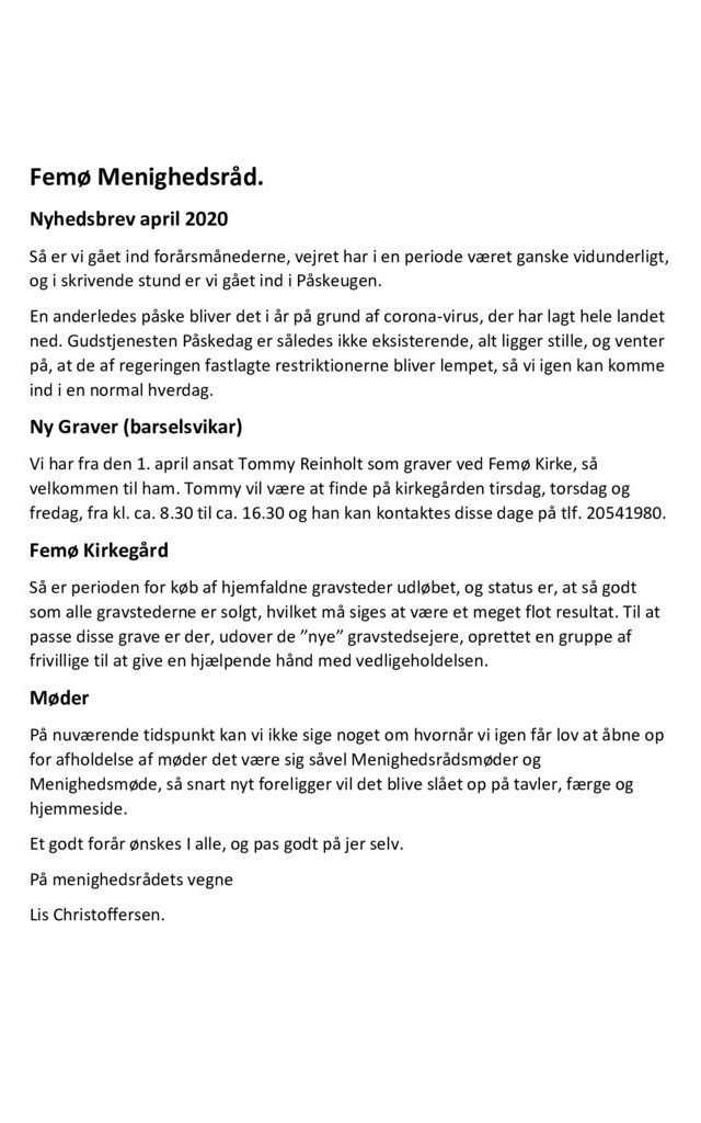thumbnail of Nyhedsbrev april